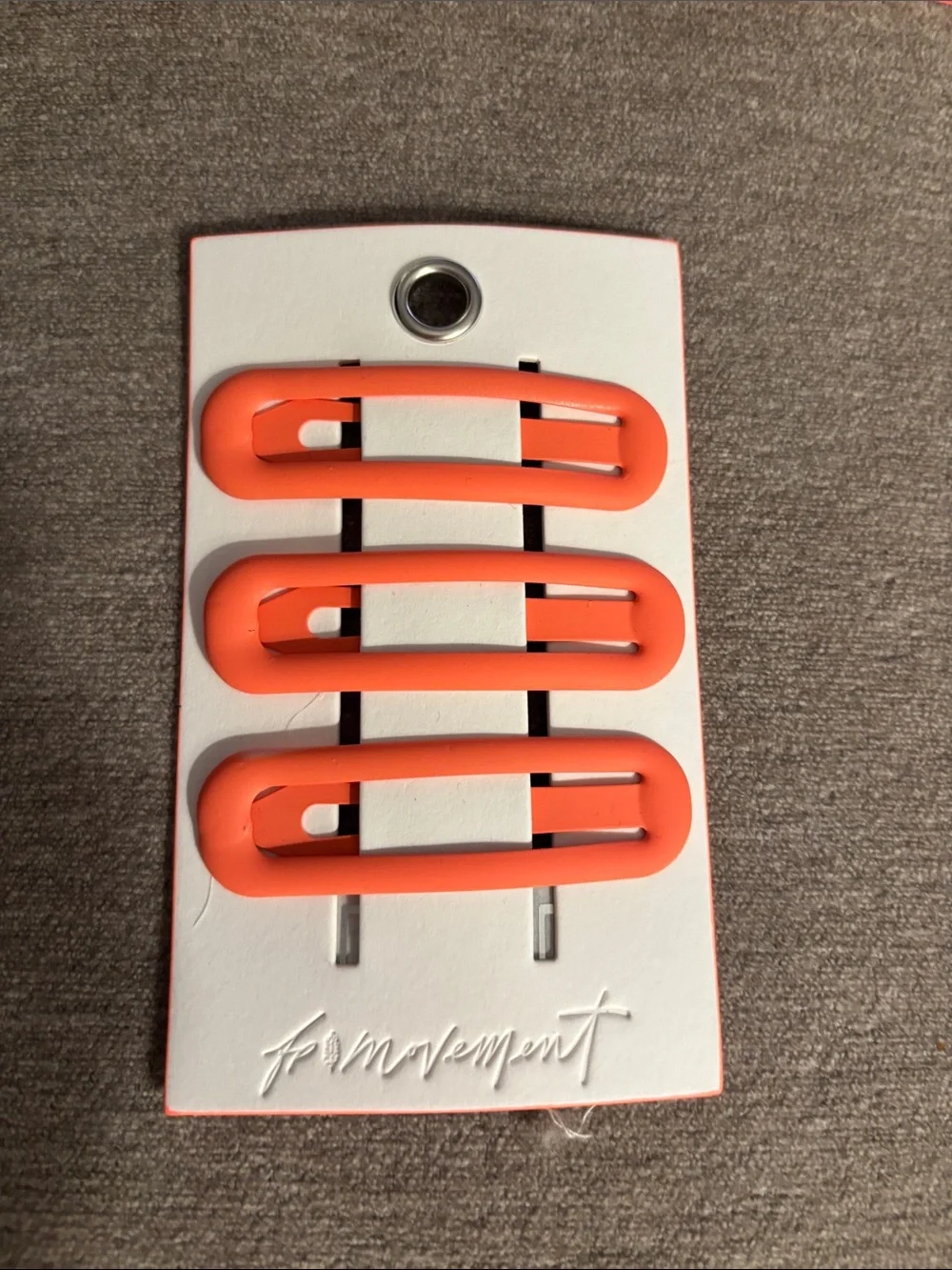 Free People Fresh Start Hair Clip Pack. NWT. Orange
